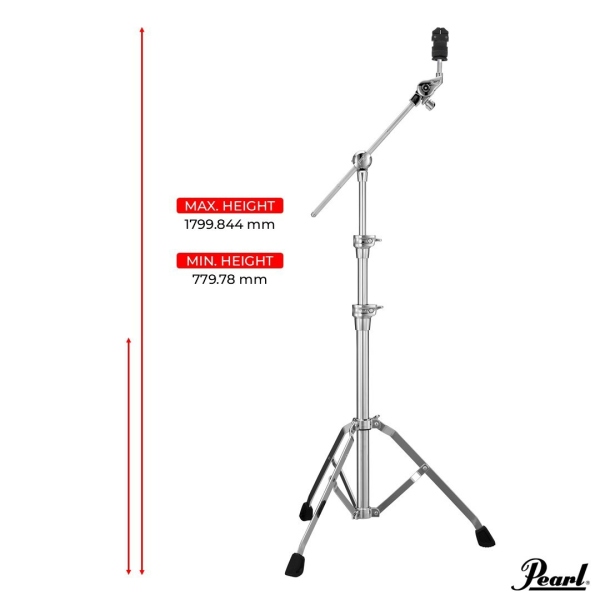 Pearl Single-Braced Boom Cymbal Stand w/ Quick Release WingLoc (BC-930SWL)