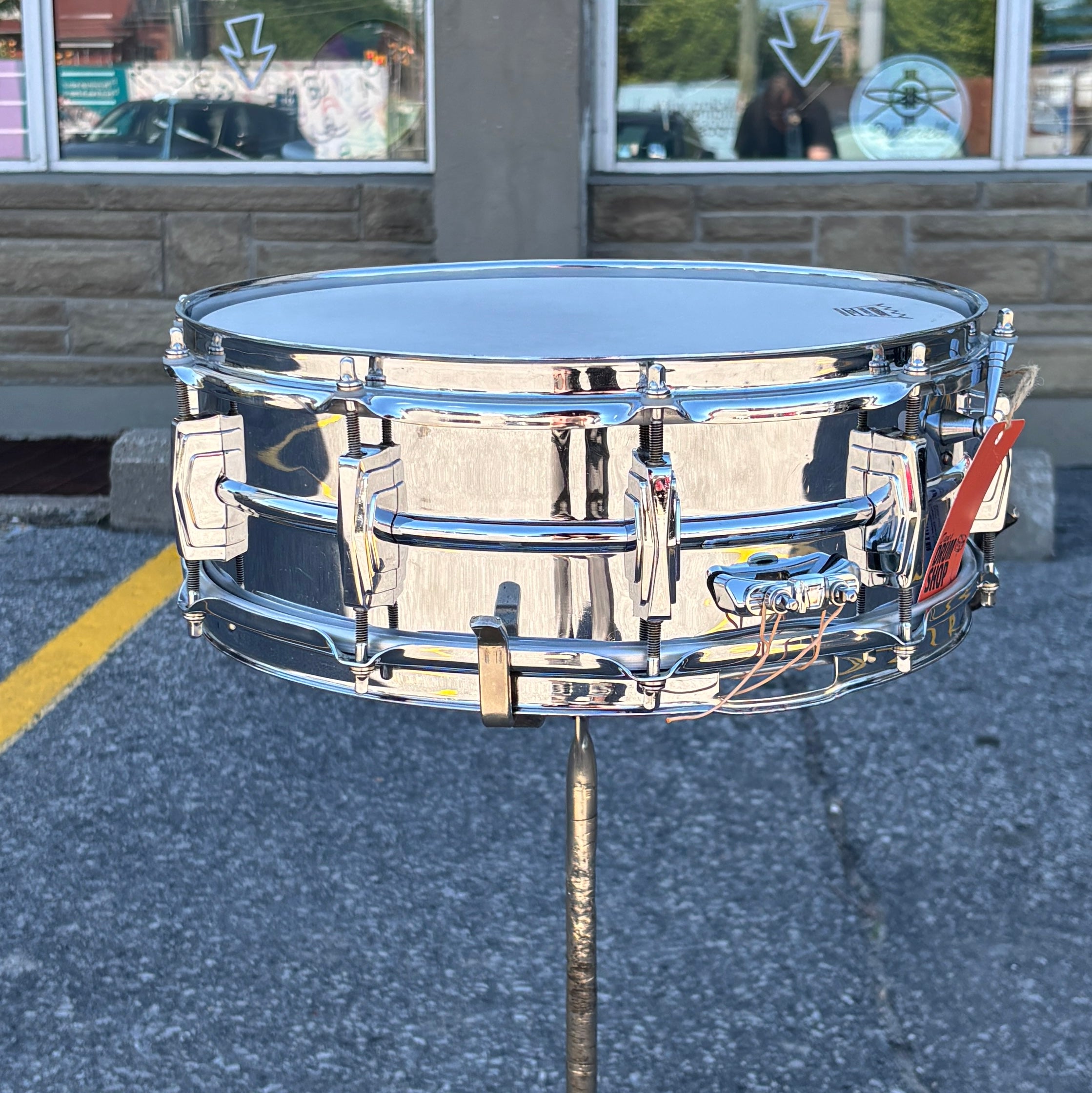 Ludwig No. 400 “Super Ludwig” 5x14 Chrome Over Brass Snare Drum