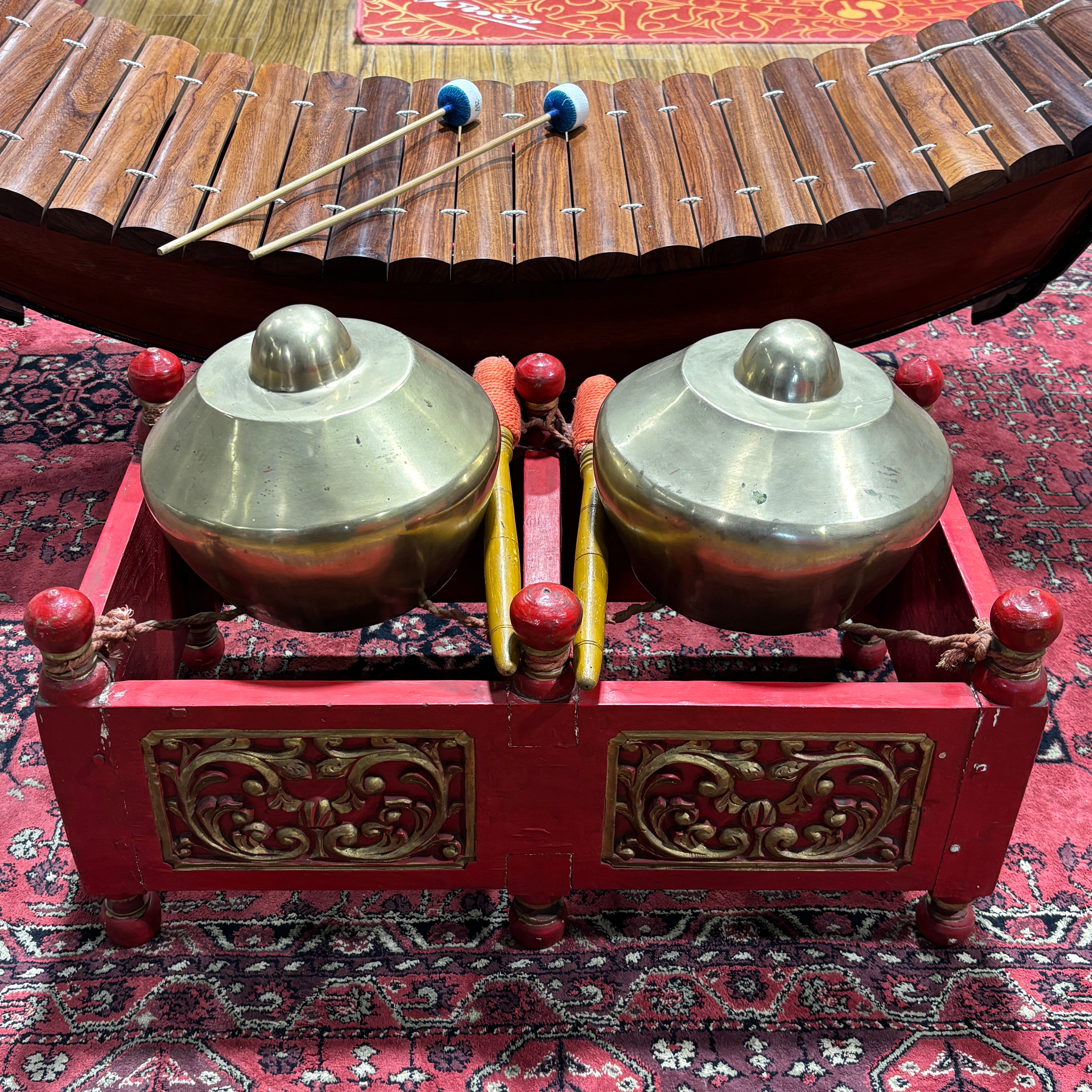 Indonesian Gamelan Kettle Gong Set (Kenong)