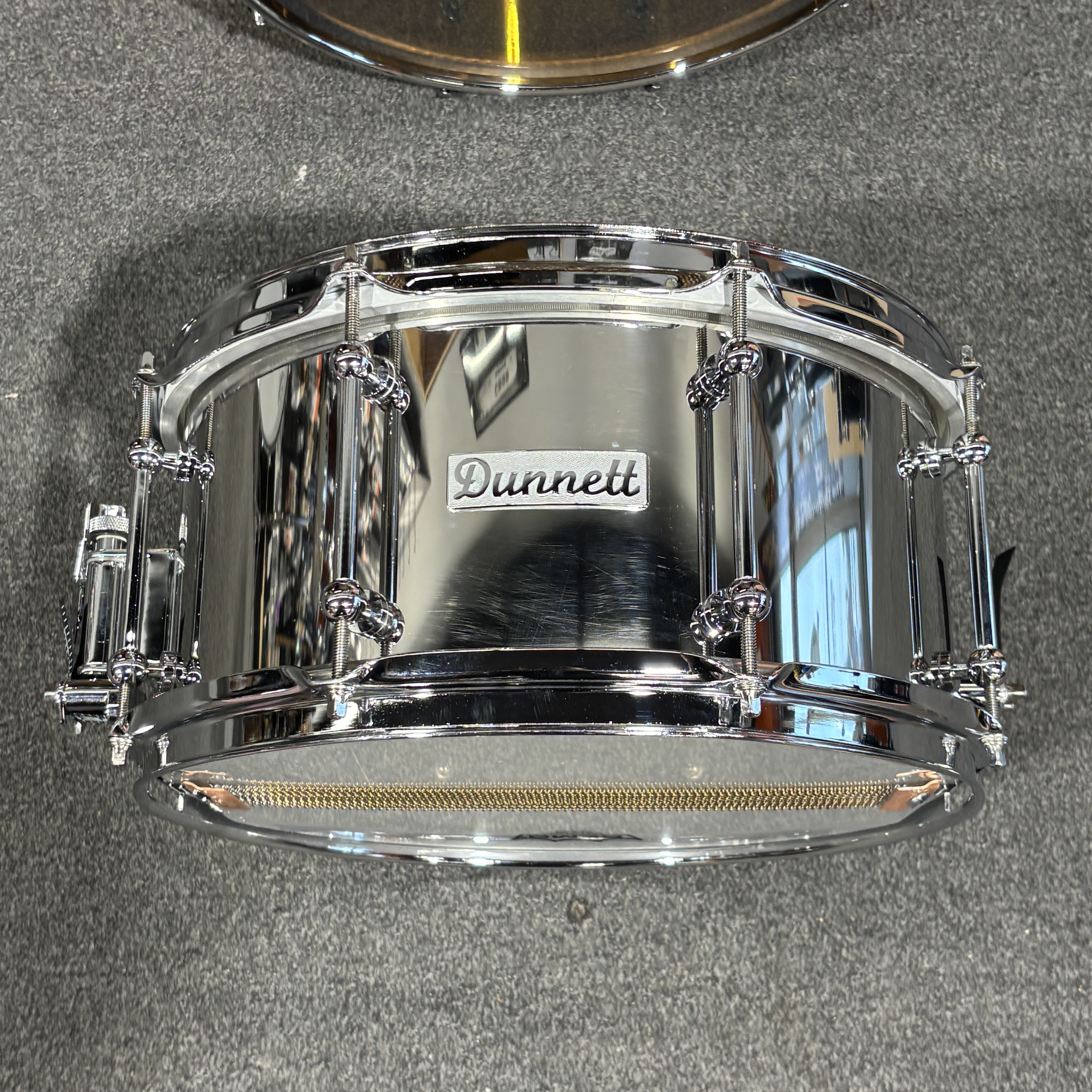 Dunnett Classic 13" x 6.5" Polished Stainless Steel Snare Drum (Used)
