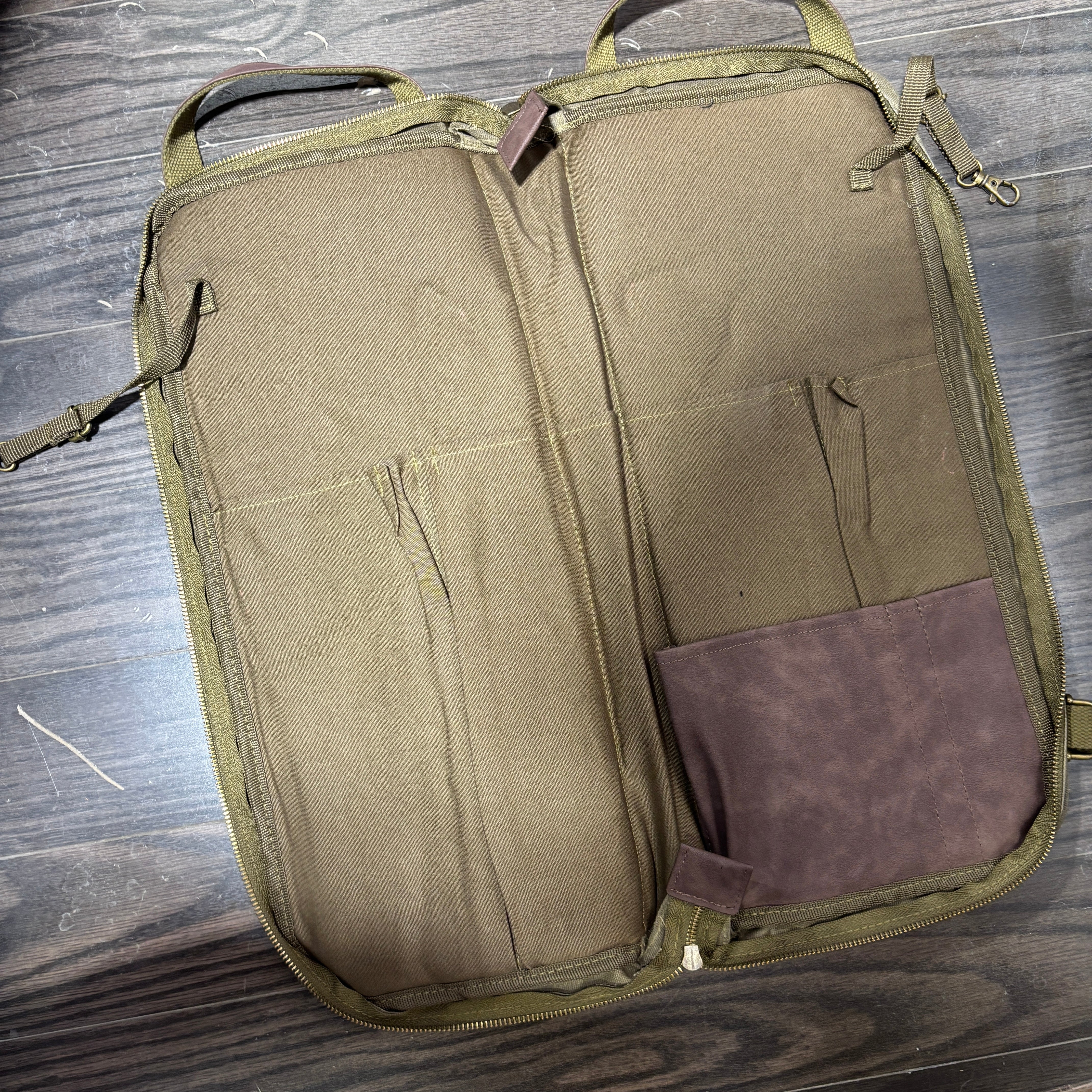 Name Brand Waxed Canvas Stick Bag