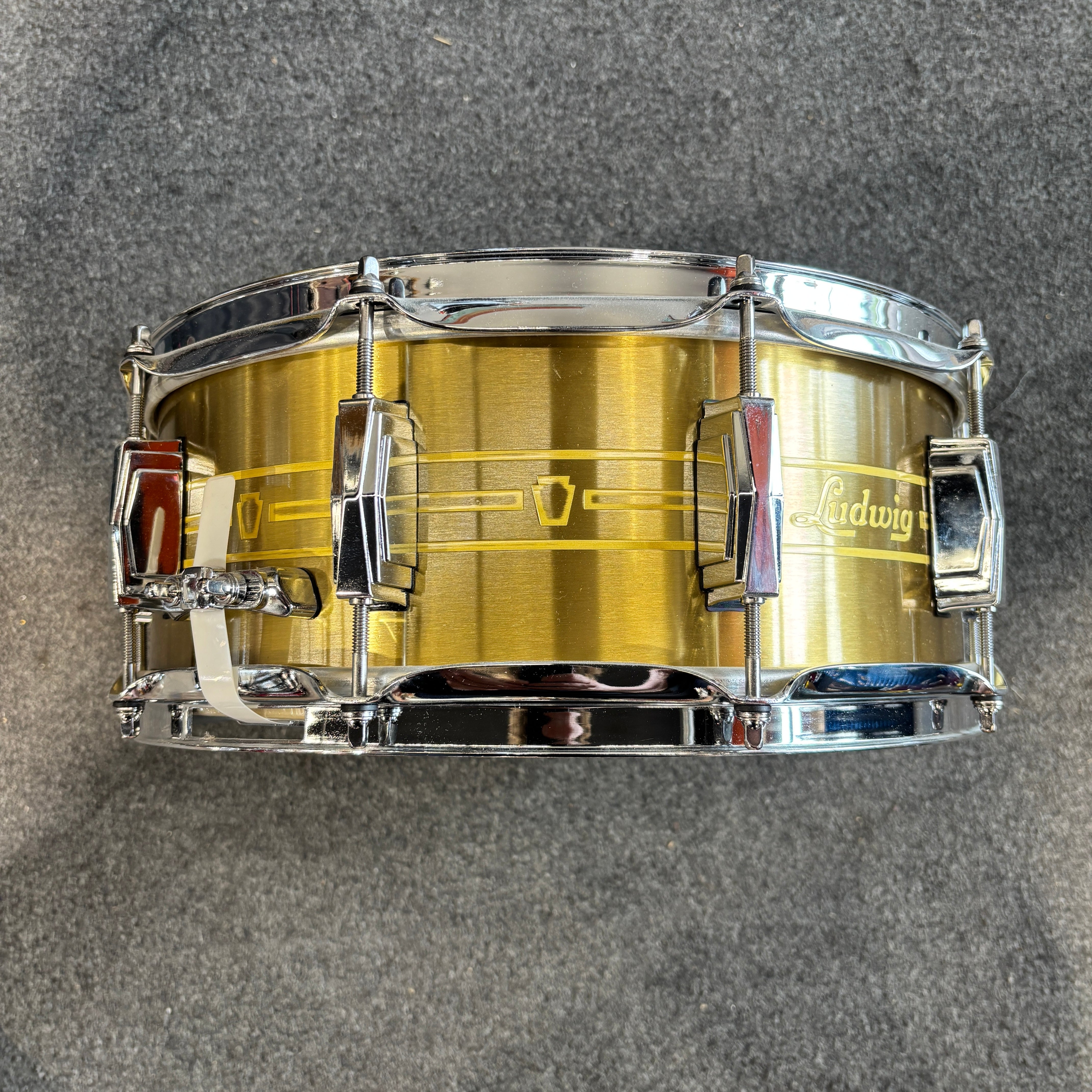 Ludwig Heirloom Brass 5x14 Snare Drum USED