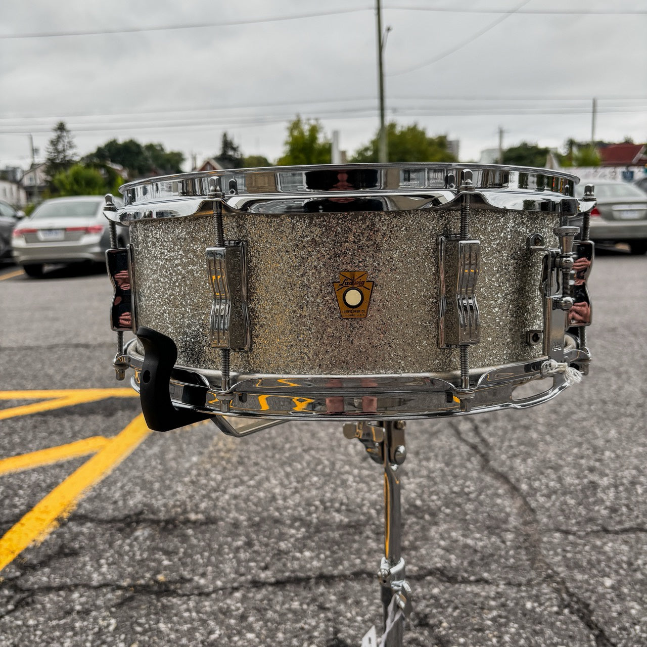 1962 Ludwig Jazz Festival 5.5x14" Snare Drum – Silver Sparkle