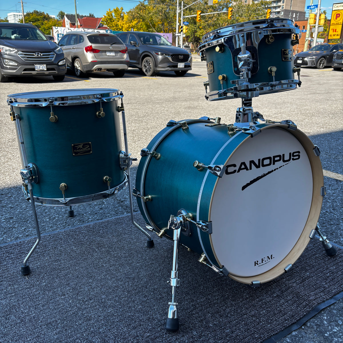 Used Canopus R.F.M. Bop Kit 18/12/14 Blue Oil Finish