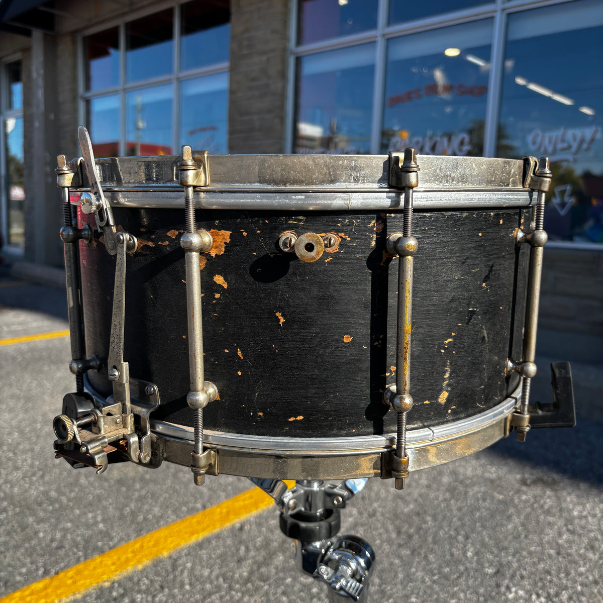 Ludwig & Ludwig Concert Theatre Model 6.5×14 Snare Drum Solid Mahogany Black Finish