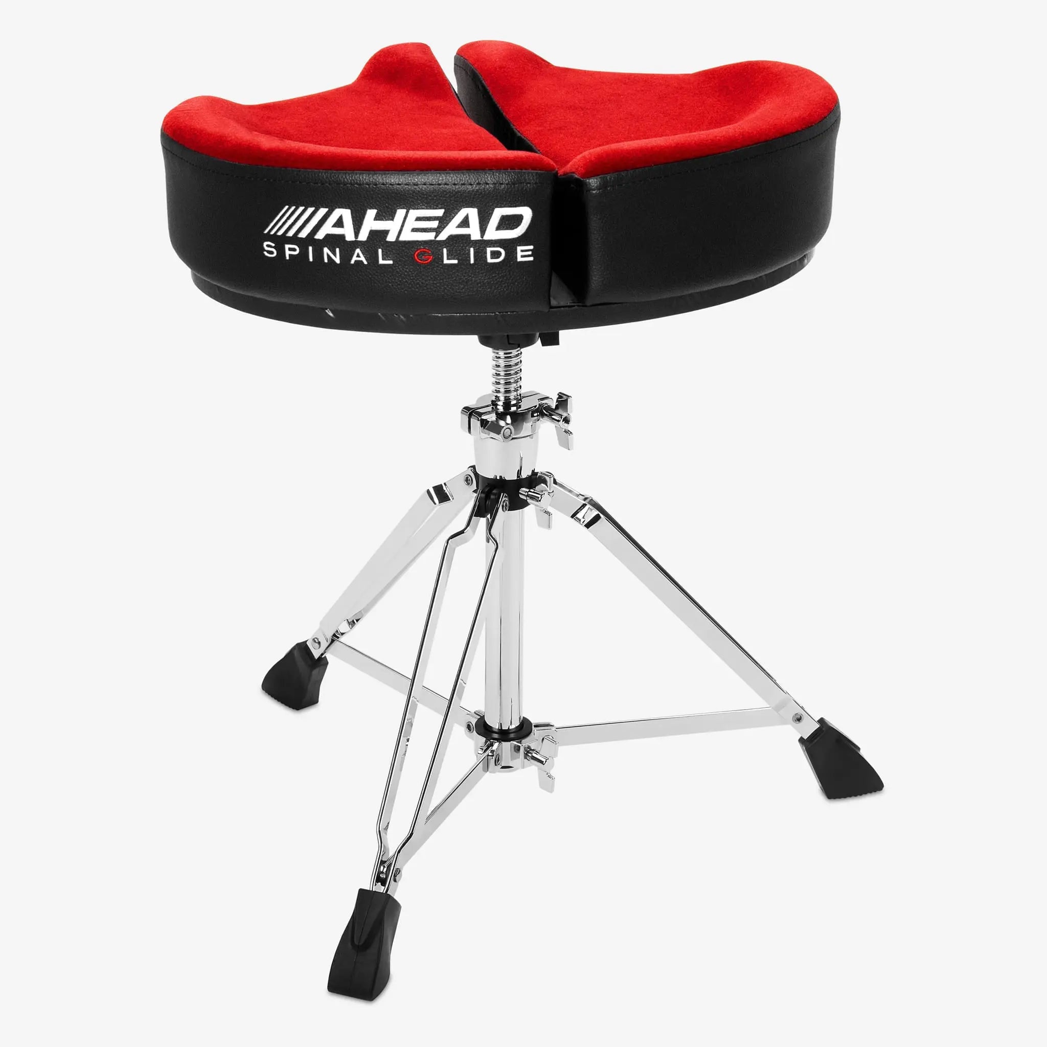 Ahead Spinal-G Saddle Drum Throne, Red, 4 legs (SPG-R)