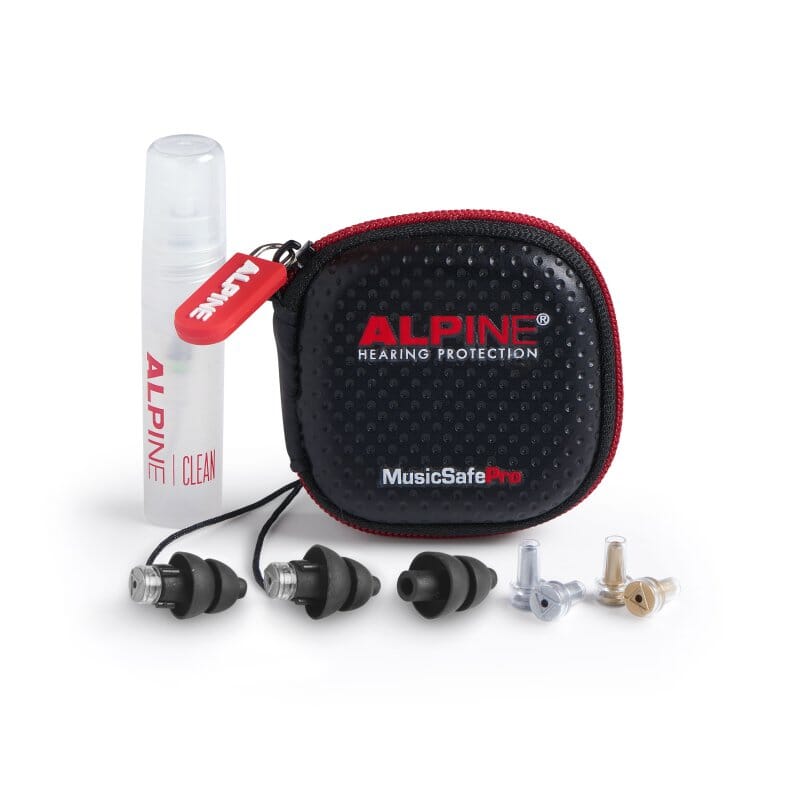 Alpine Hearing Protection MusicSafe Pro Earplugs, Black (MUSICSAFEPROBLK) NEW DRUM ACCESSORIES Alpine Hearing Protection