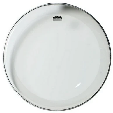 ATTACK 18" 1 Ply Medium Drum Head, Clear (DHA18) DRUM SKINS Attack