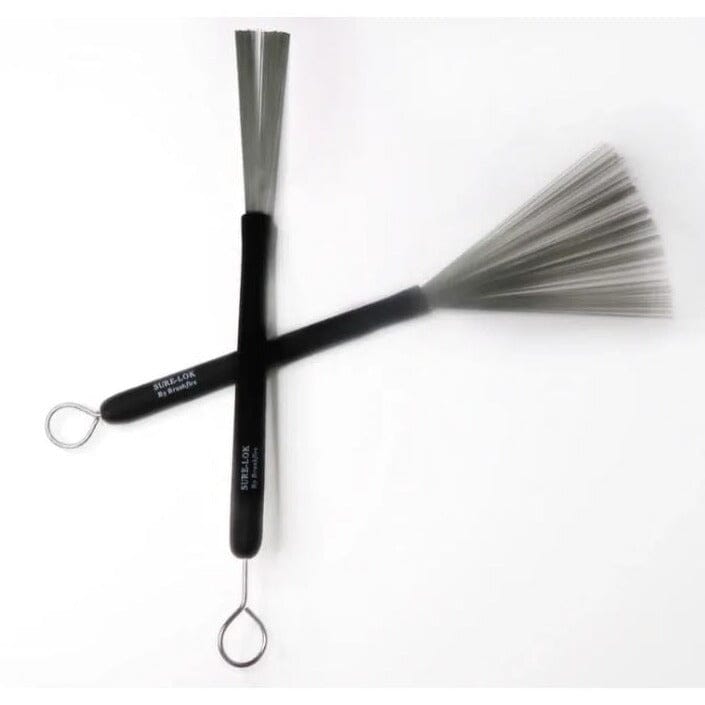 Brushfire Sure Loks Black Brush .012 (SL-12) DRUM STICKS BrushFire