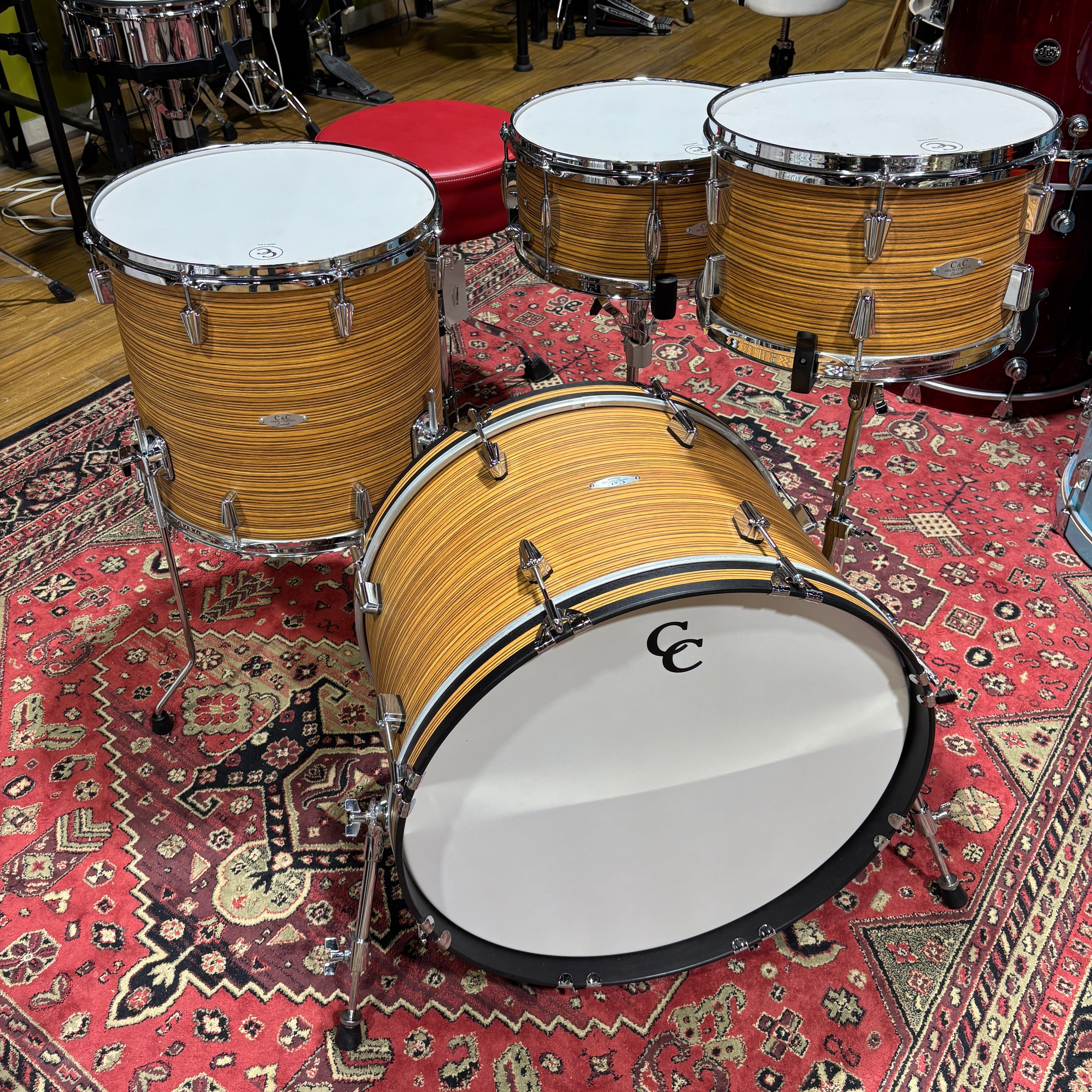 C&C Gladtsone 7 Ply 22/13/16 Peanut Butter Swirl CONSIGNMENT DRUM KIT C&C