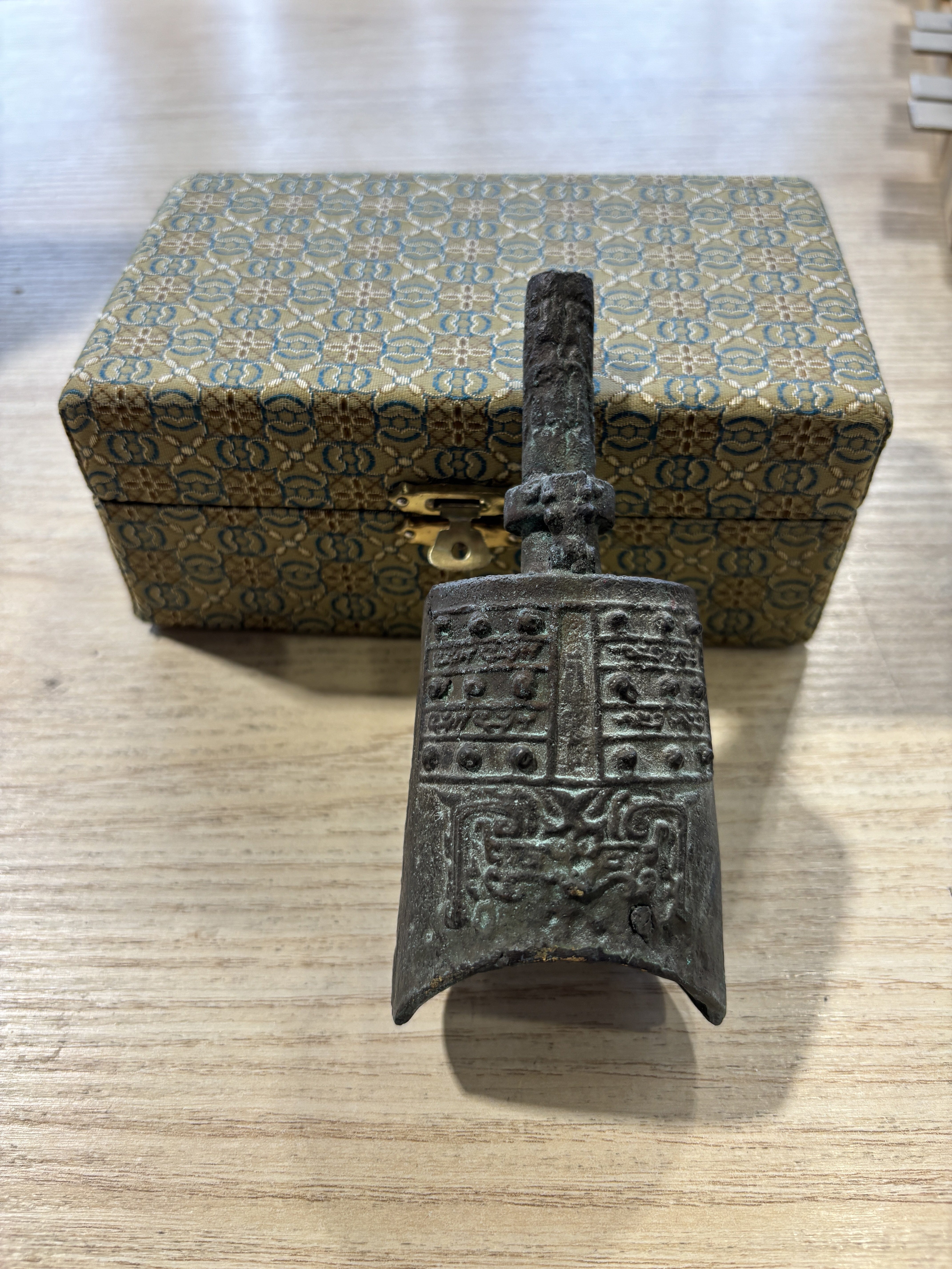 Chinese archaistic bronze bell USED PERCUSSION Not specified