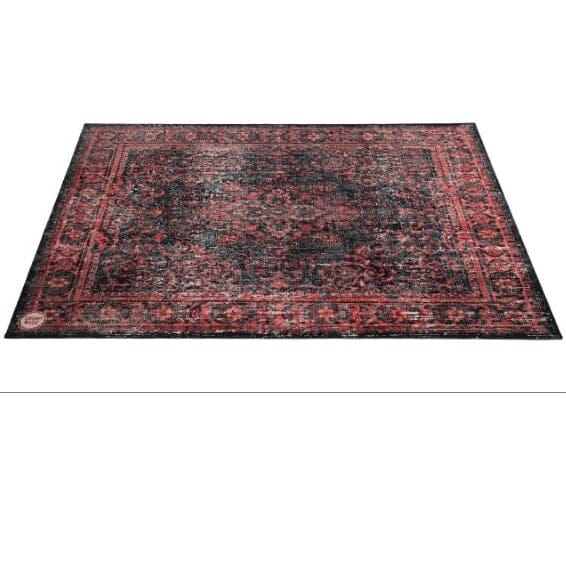 DRUMnBASE Vintage Persian Style Stage Rug, Black Red 6'x5.25' (VP185-BLR) NEW DRUM ACCESSORIES DRUMnBASE