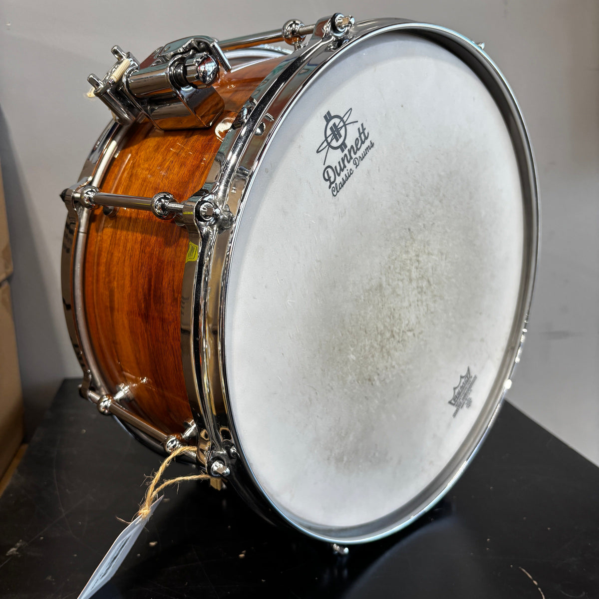 Dunnett Classic MonoPly Mahogany 7×14" Snare Drum – Natural Gloss CONSIGNMENT DRUM KIT Dunnett