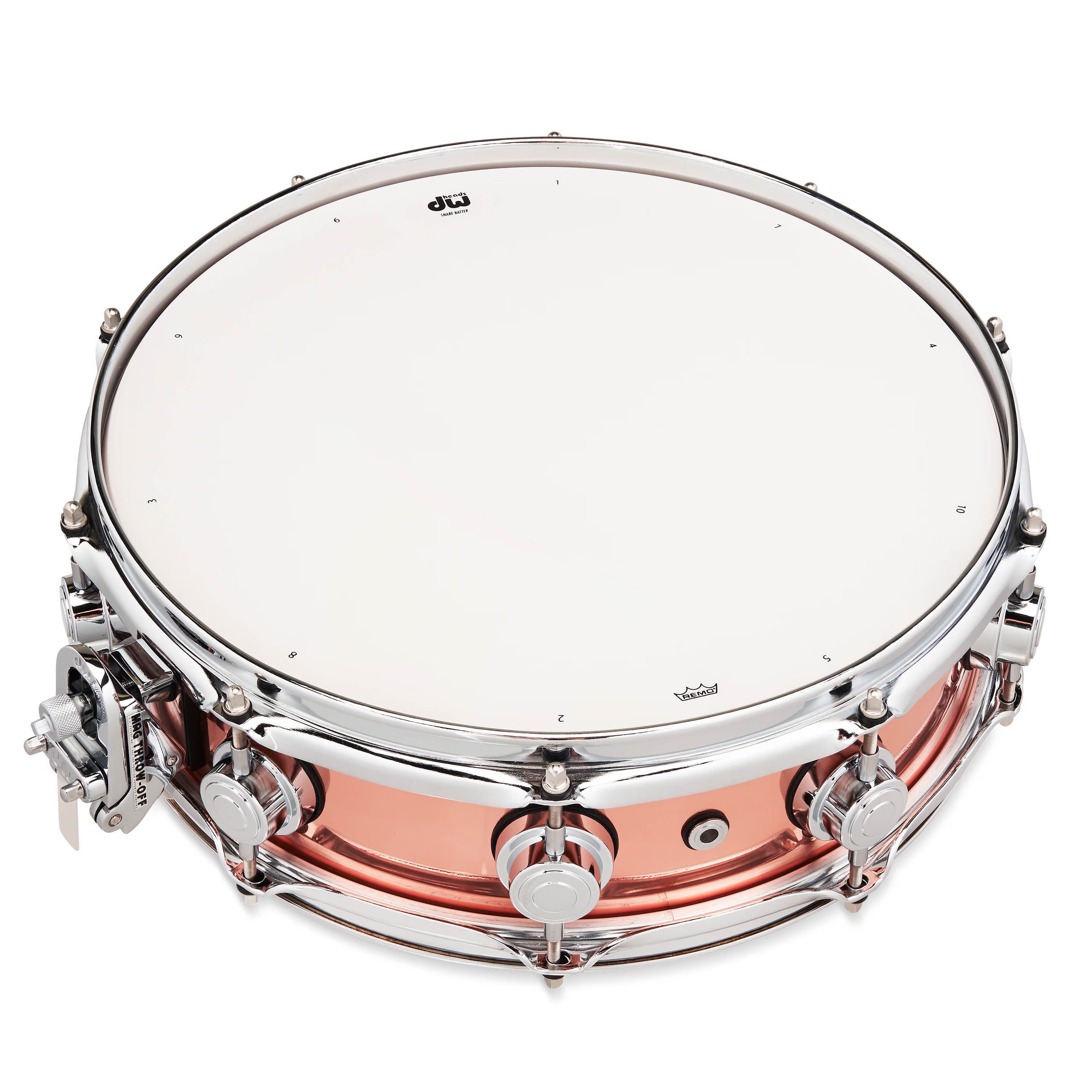 DW 4 x 14" Polished Copper Snare Drum (DCMC30414SCX714) NEW SNARE DRUMS DW