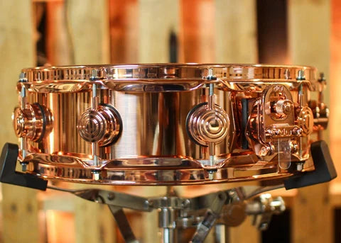 DW 4x14 Collector's Polished Copper Snare Drum w/ Copper Hardware (DRVP0414SPP) NEW SNARE DRUMS DW