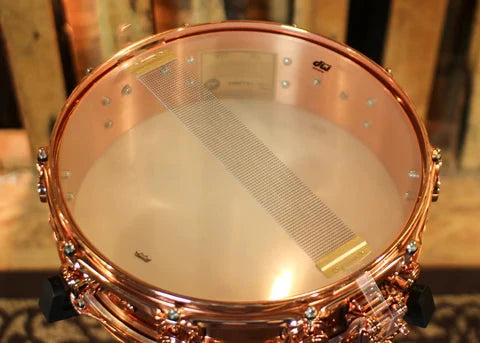 DW 4x14 Collector's Polished Copper Snare Drum w/ Copper Hardware (DRVP0414SPP) NEW SNARE DRUMS DW