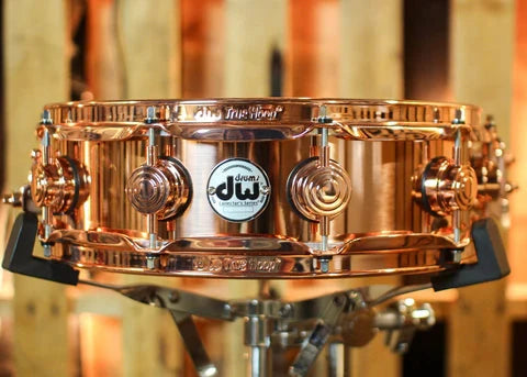 DW 4x14 Collector's Polished Copper Snare Drum w/ Copper Hardware (DRVP0414SPP) NEW SNARE DRUMS DW