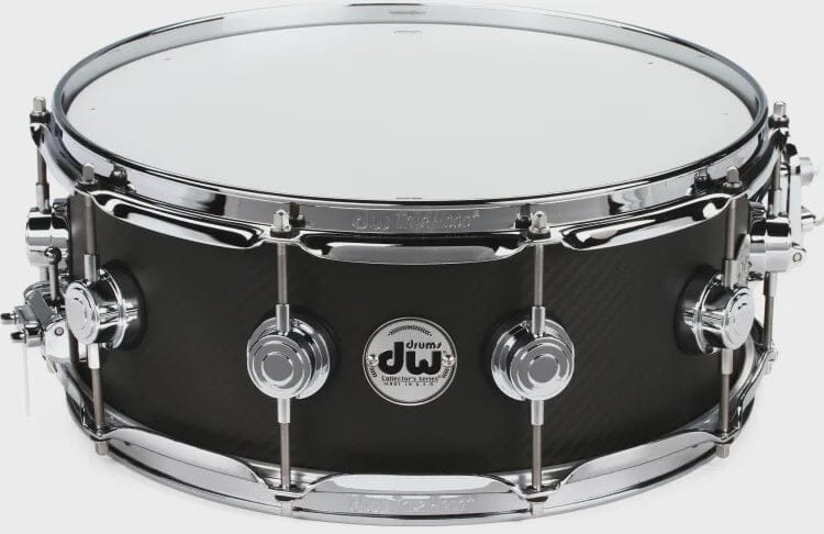 DW 5.5 x 14 Collector's Series Carbon Fiber Snare Drum, Chrome Hardware (DCMF15514SCX719) NEW SNARE DRUMS DW