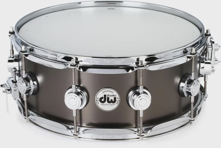 DW 5.5 x 14 Collector's Series Metal Brass Snare Drum, Satin Black (DCMR15514SCX710) NEW SNARE DRUMS DW