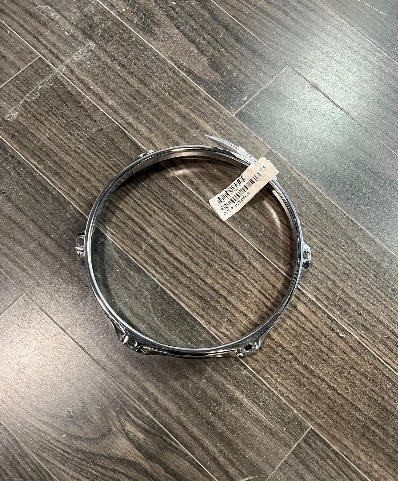 DW 8" 6 Hole Drum Hoop, Chrome, Triple Flange CUSTOM DRUM PARTS DW