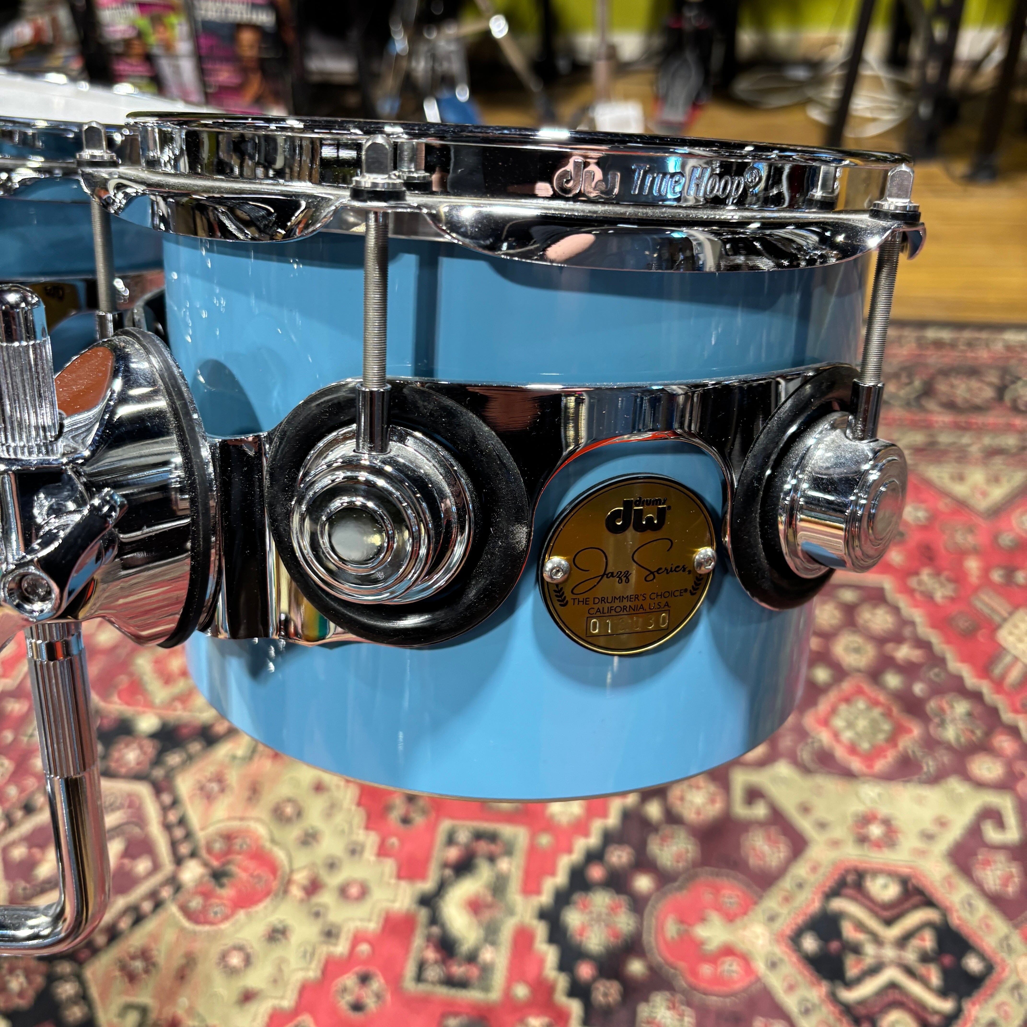 DW Collectors Jazz Series Concert Toms 8" & 10" Sky Blue USED DRUM KIT DW
