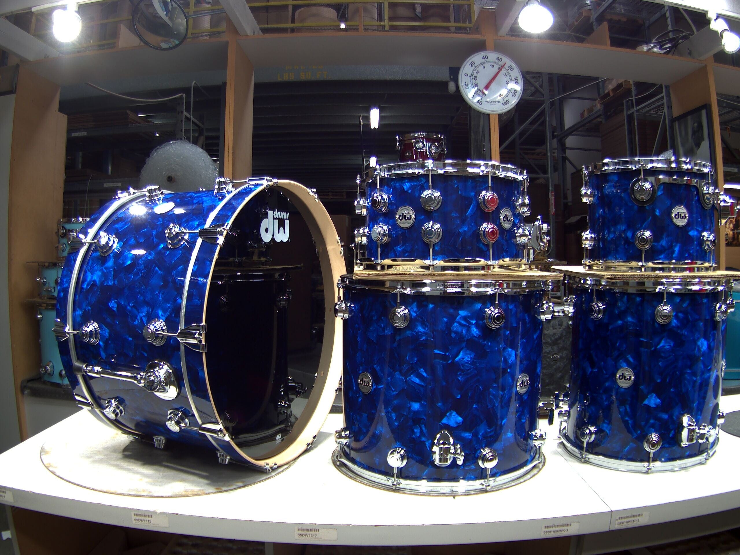 DW Collectors Kit Blue Moonstone 24/13/16/18/Snare NEW DRUM KIT DW