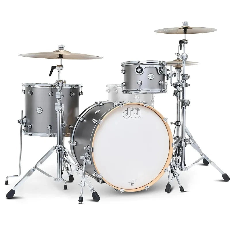 DW Design Series 3-Piece Shell Kit, Titanium Satin (DDLM2213TS) NEW DRUM KIT DW