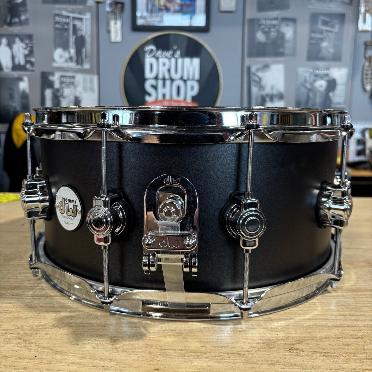 DW Design Series Snare 14x6.5 Charcoal USED SNARE DRUMS DW