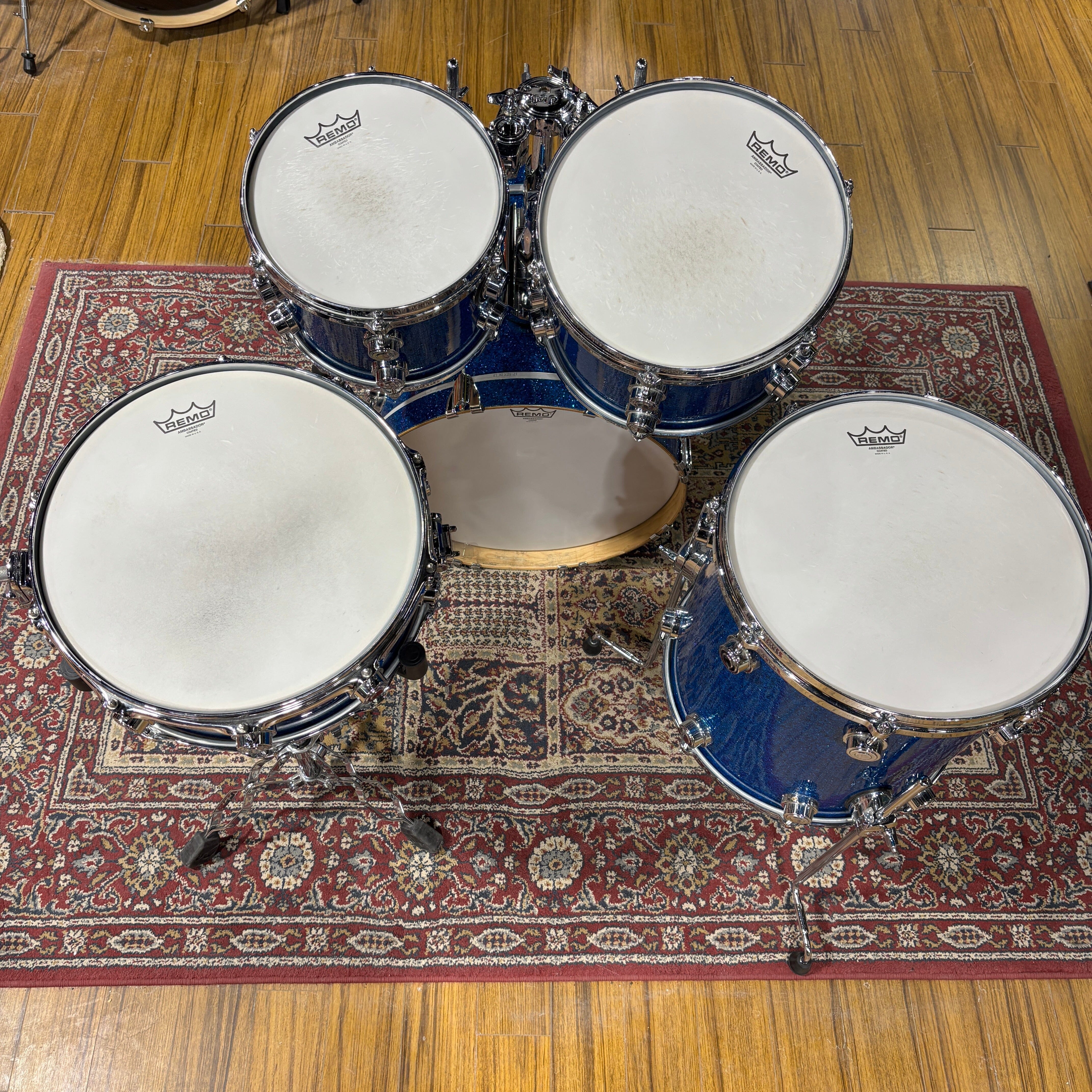 DW Jazz Series 18/10/12/14 Blue Glass USED DRUM KIT DW