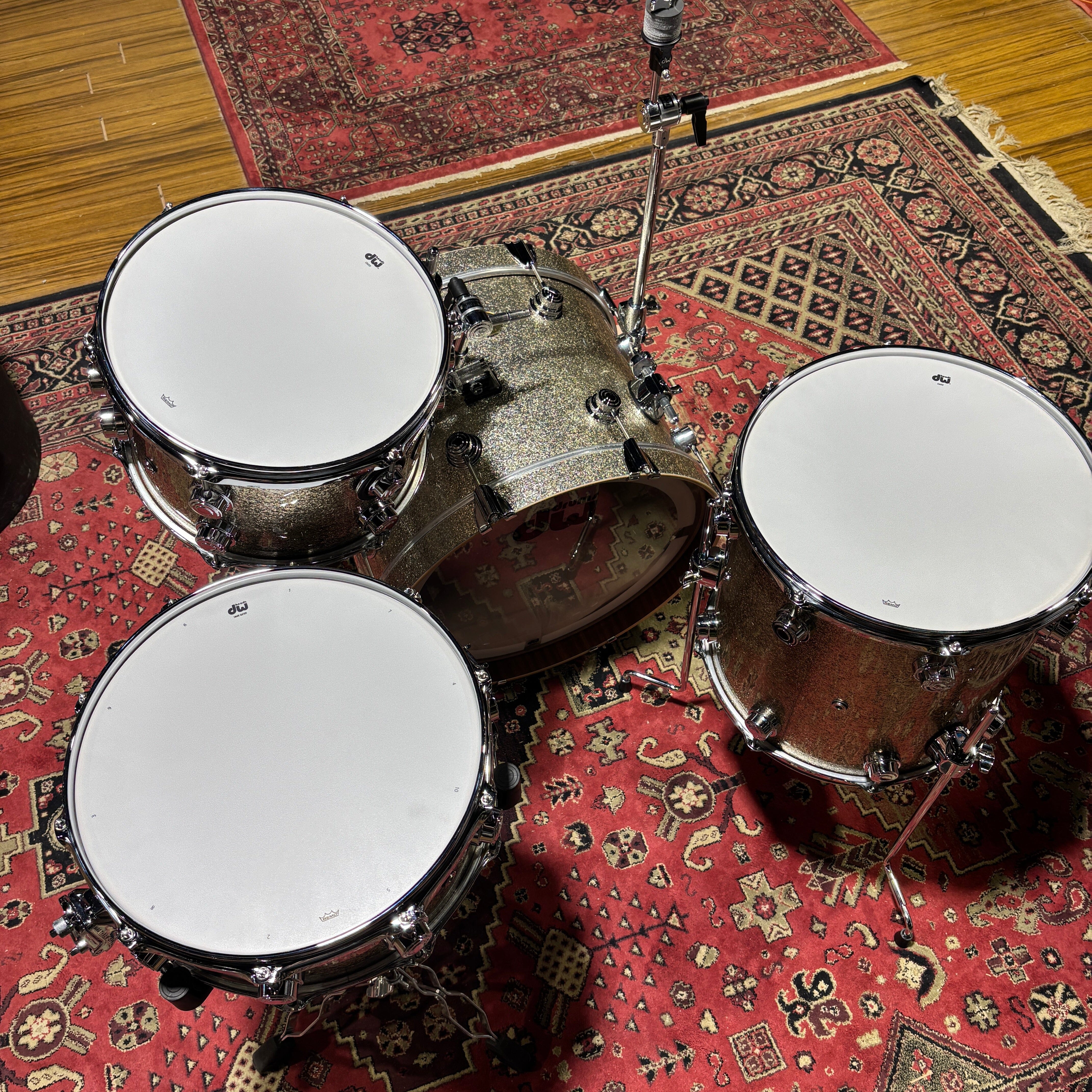 DW Kit Jazz Series Mahogany Gum Nickel Sparkle Glass NEW DRUM KIT DW