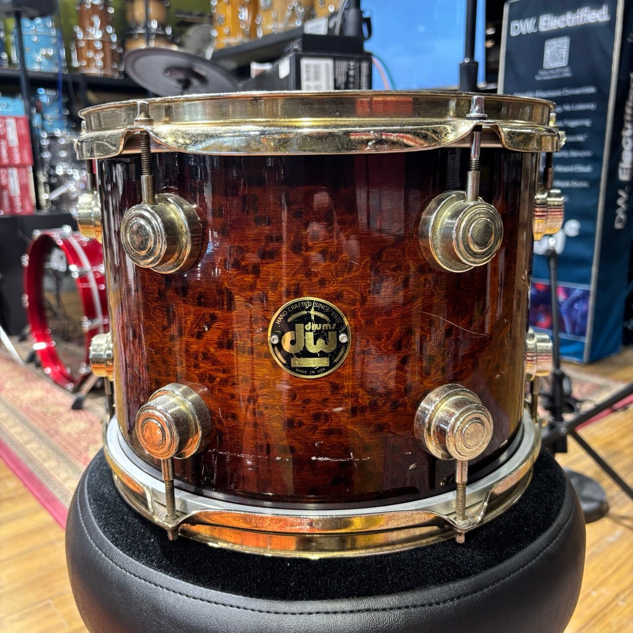 DW Parts Drum Exotic with Gold 12 x 9 USED OTHER DRUMS (TOMS ETC) DW