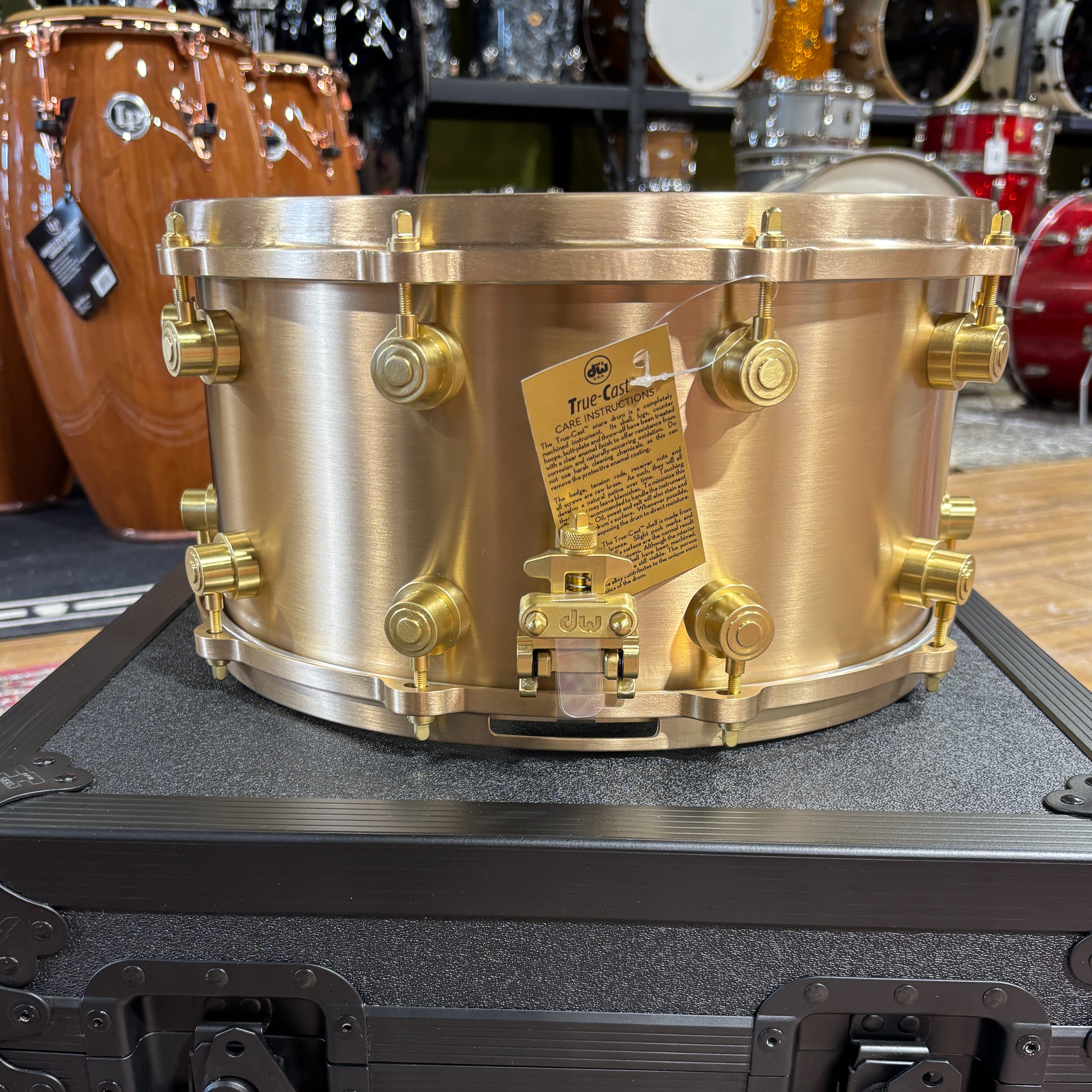 DW True-Cast Bronze Snare Drum, 7x14 (DRVZ0714STZ) NEW SNARE DRUMS DRUM WORKSHOP INC