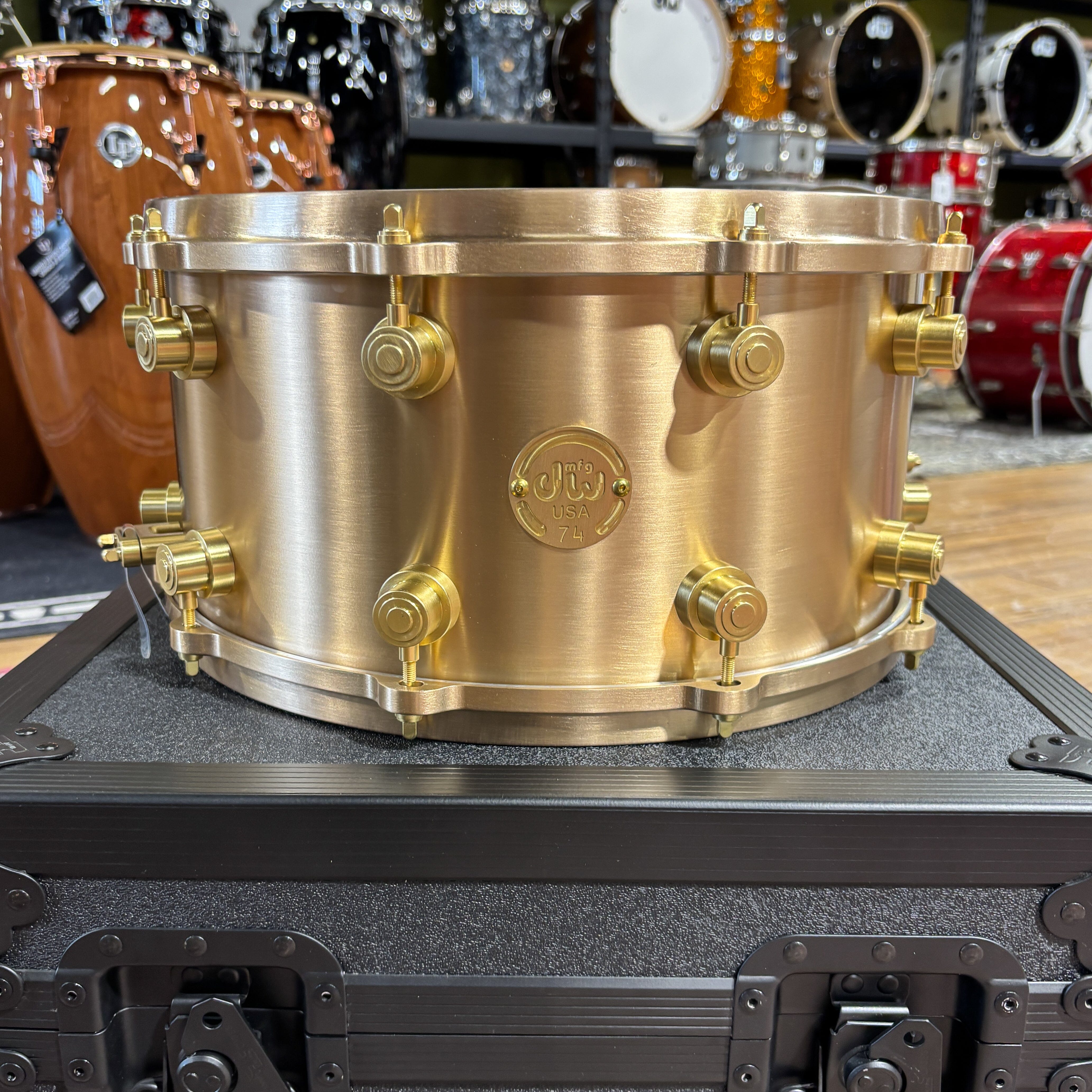 DW True-Cast Bronze Snare Drum, 7x14 (DRVZ0714STZ) NEW SNARE DRUMS DRUM WORKSHOP INC