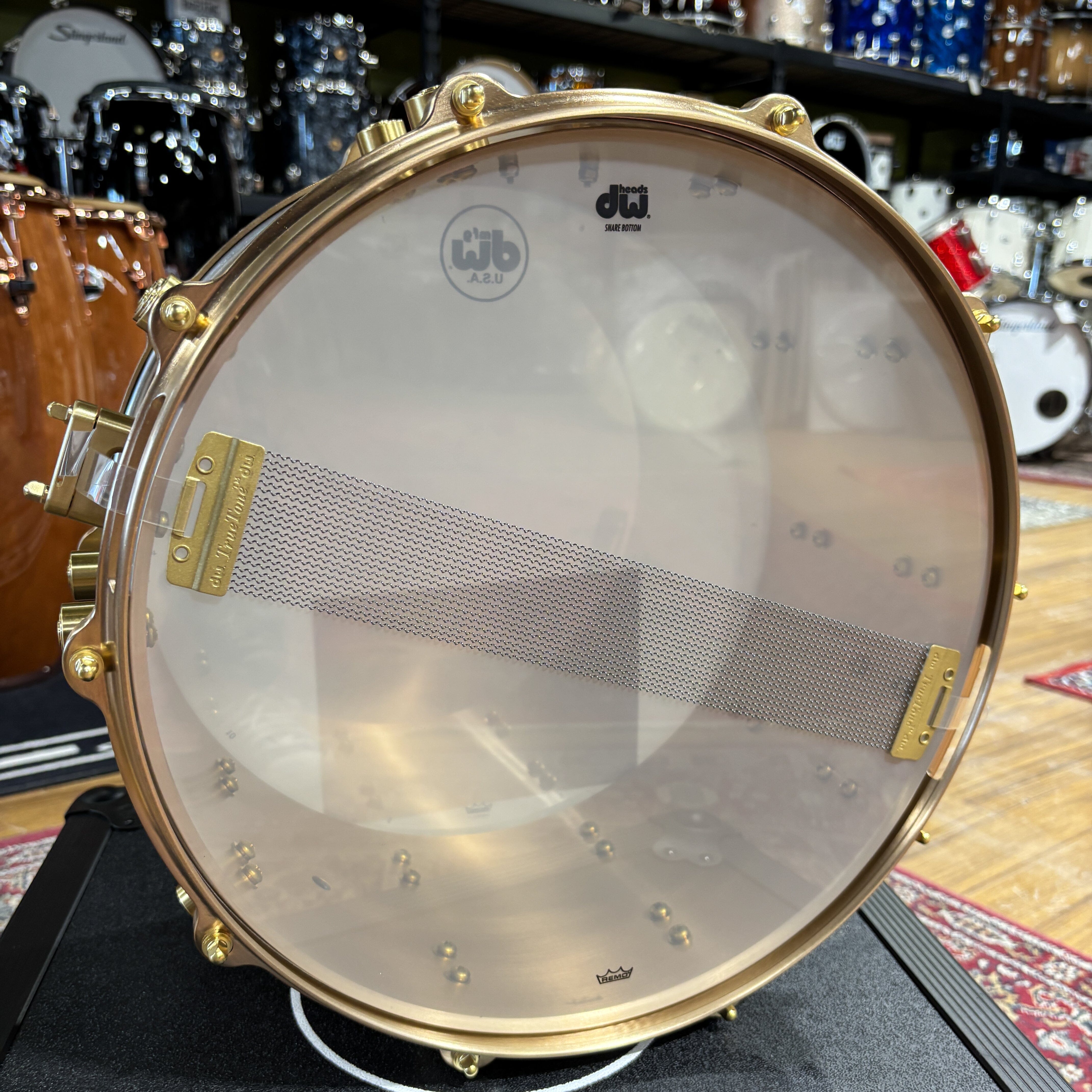 DW True-Cast Bronze Snare Drum, 7x14 (DRVZ0714STZ) NEW SNARE DRUMS DRUM WORKSHOP INC