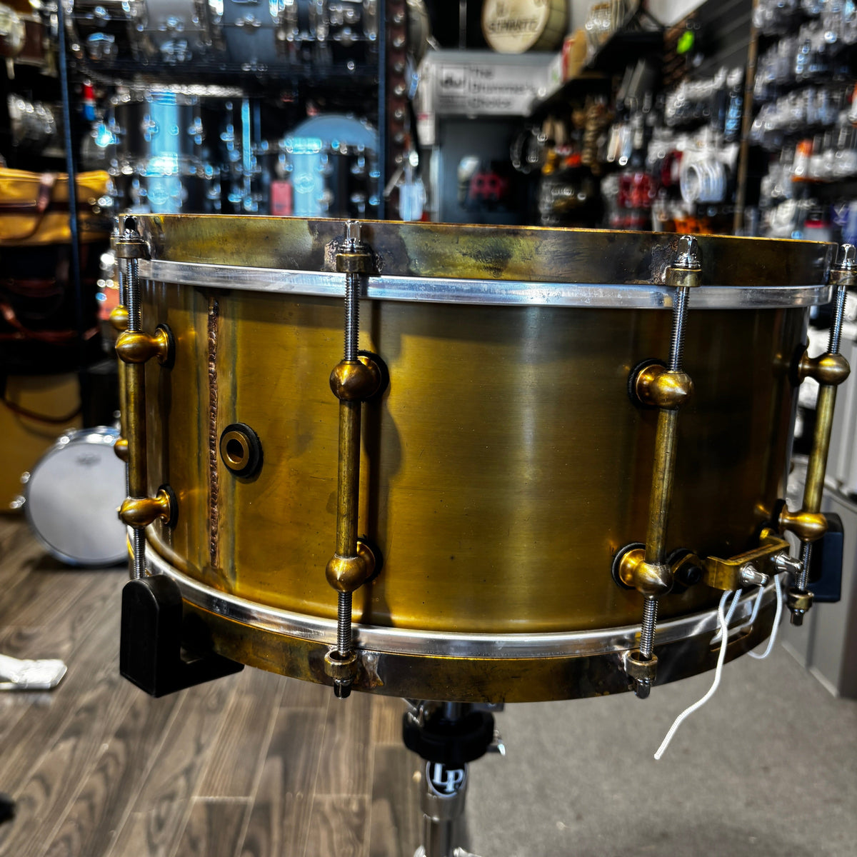 Ebenor 14x6.5 Antique Brass Collection Snare Drum NEW SNARE DRUMS Ebenor