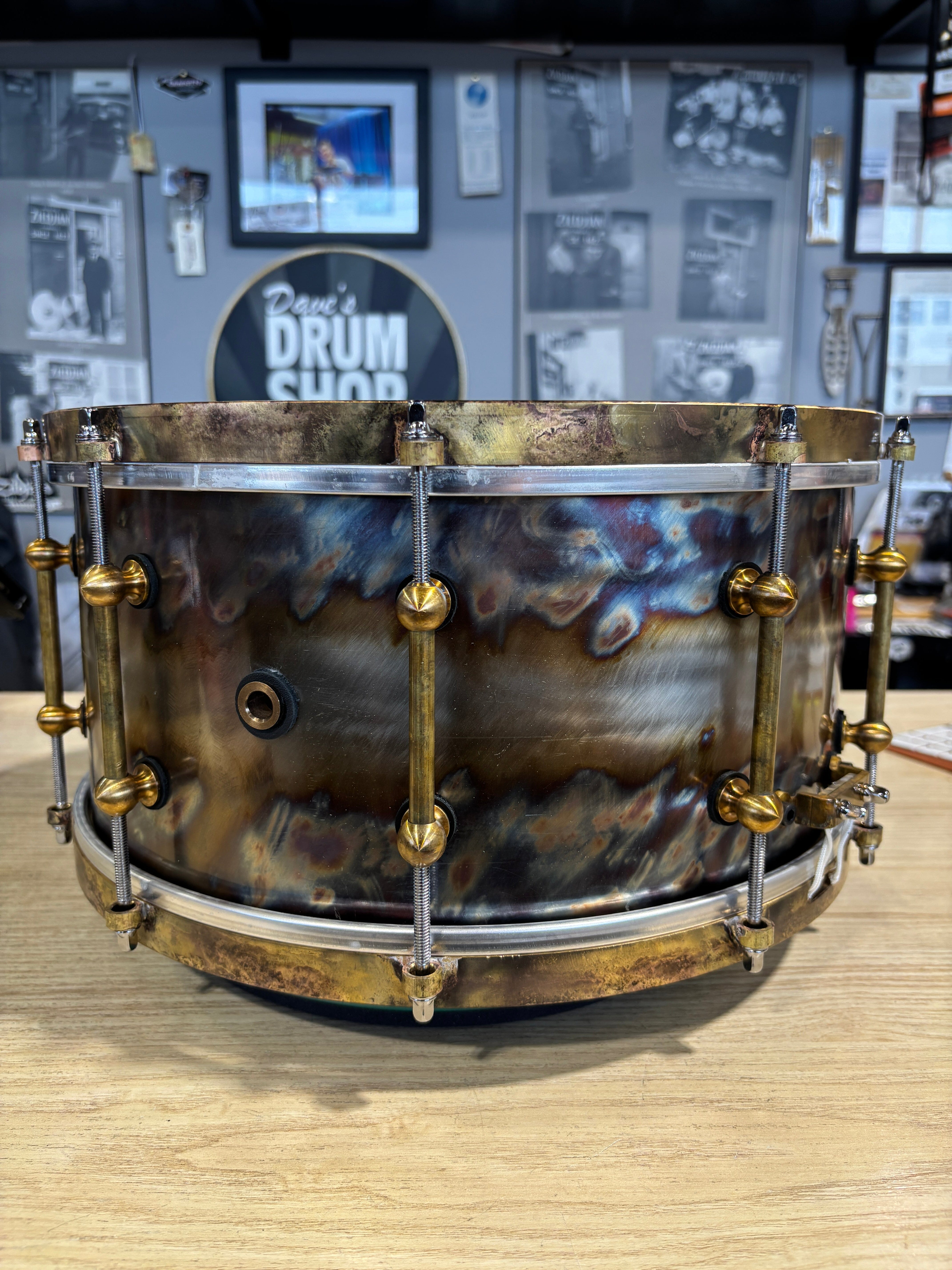 Ebenor 14x7 Bright Evolution Steel Snare NEW SNARE DRUMS Ebenor