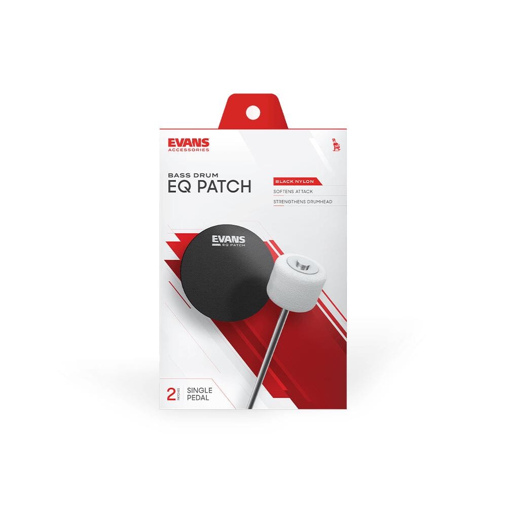 Evans Black Nylon Bass Drum Patch, Single (EQPB1) DRUM SKINS evans