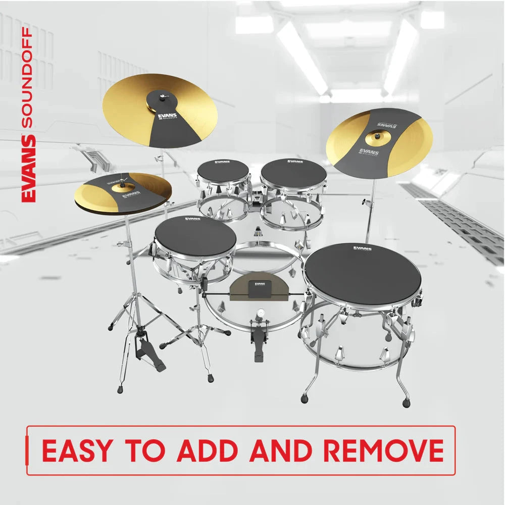Evans SoundOff Fusion Pack 10", 12", 14", 14" (SO-0244) DRUM SKINS evans