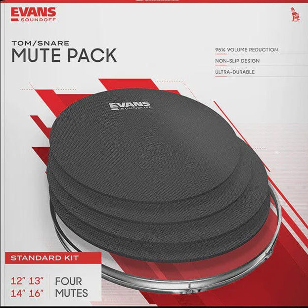 Evans SoundOff Standard Pack 12", 13", 14", 16" (SO-2346) DRUM SKINS evans