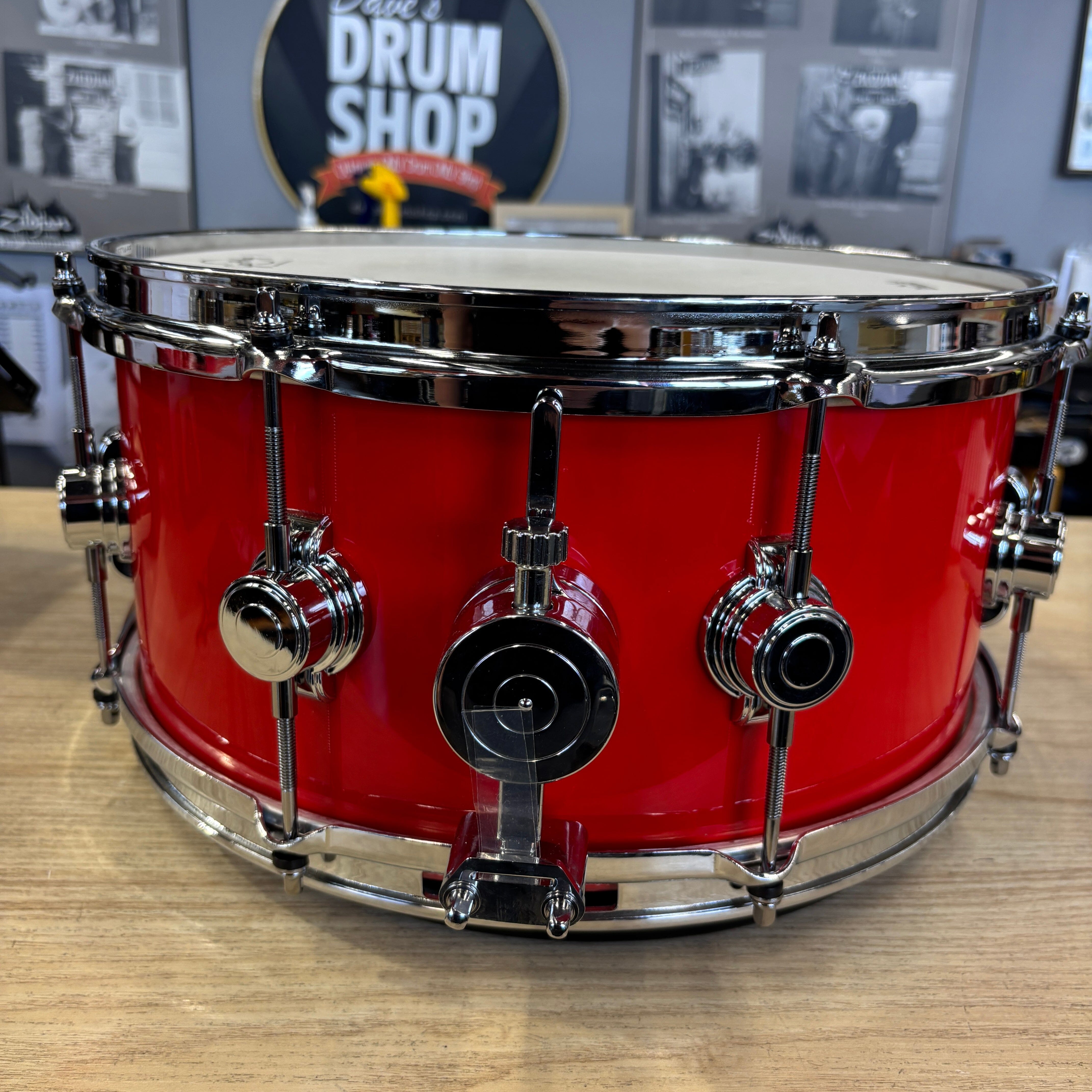 George Way Aristocrat 6.5 x 14 Hot Rod Red Snare 2023 USED SNARE DRUMS George Way