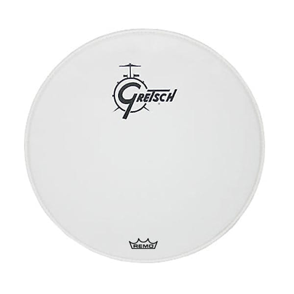 Gretsch 24" White Resonant Drum Head w/ Logo (GRDHCW24) DRUM SKINS GRETSCH