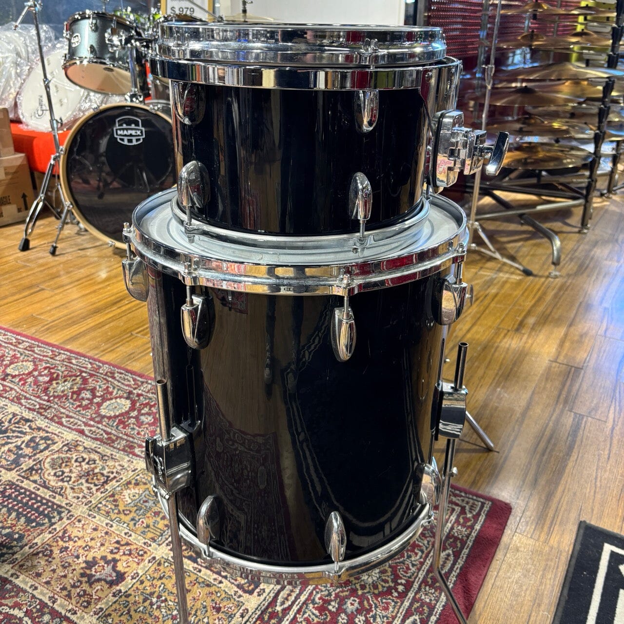 Gretsch 3Pc 70s/80s Black Nitron CONSIGNMENT DRUM KIT GRETSCH