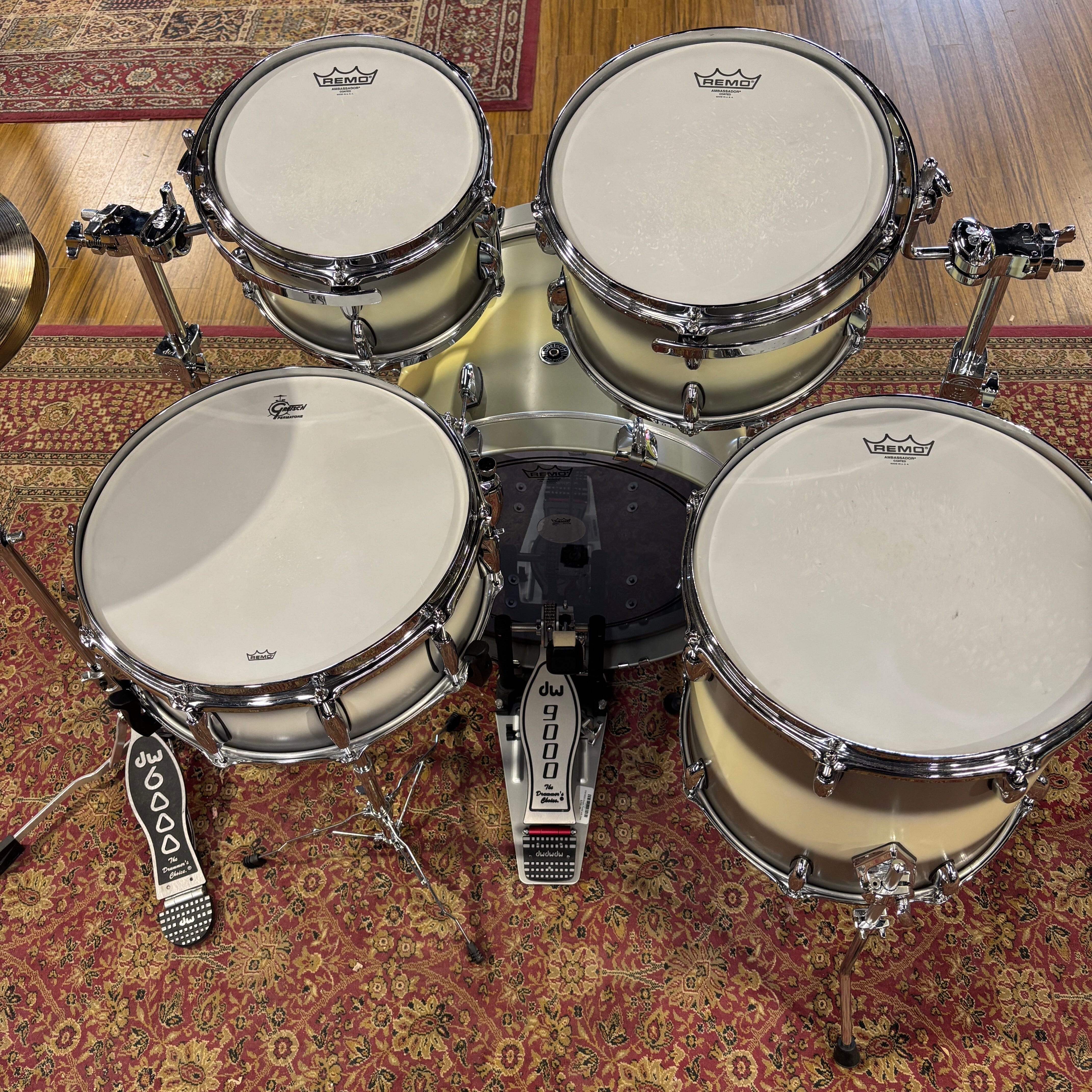 Gretsch Brooklyn SIlver Mist Duco 10/12/14/20 CONSIGNMENT DRUM KIT GRETSCH