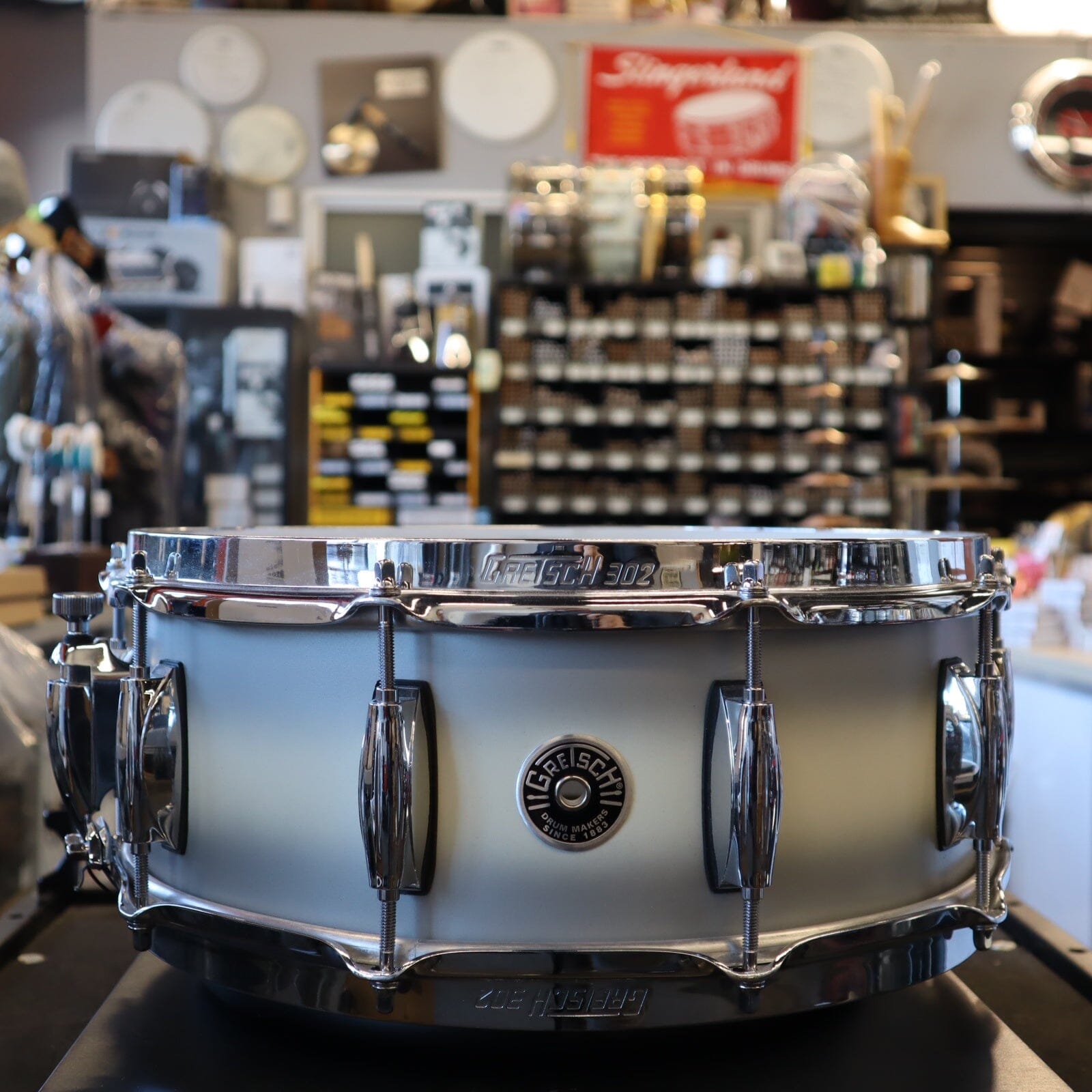 Gretsch Brooklyn Snare in Silver Mist 5.5 x 14 USED SNARE DRUMS GRETSCH