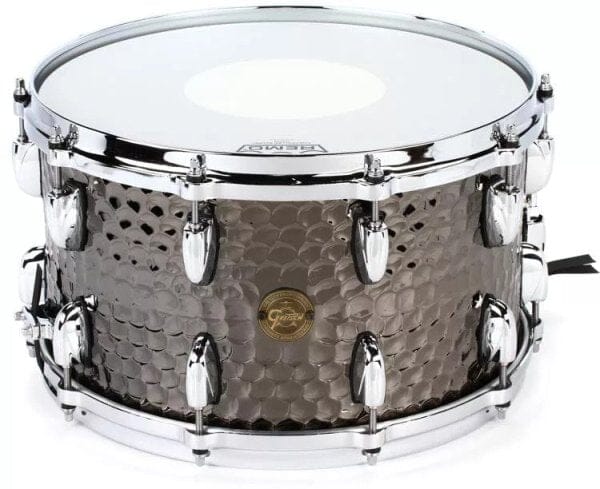 Gretsch Full Range Snare Drum 8" X 14", Hammered Black Steel (S1-0814-BSH) NEW SNARE DRUMS GRETSCH