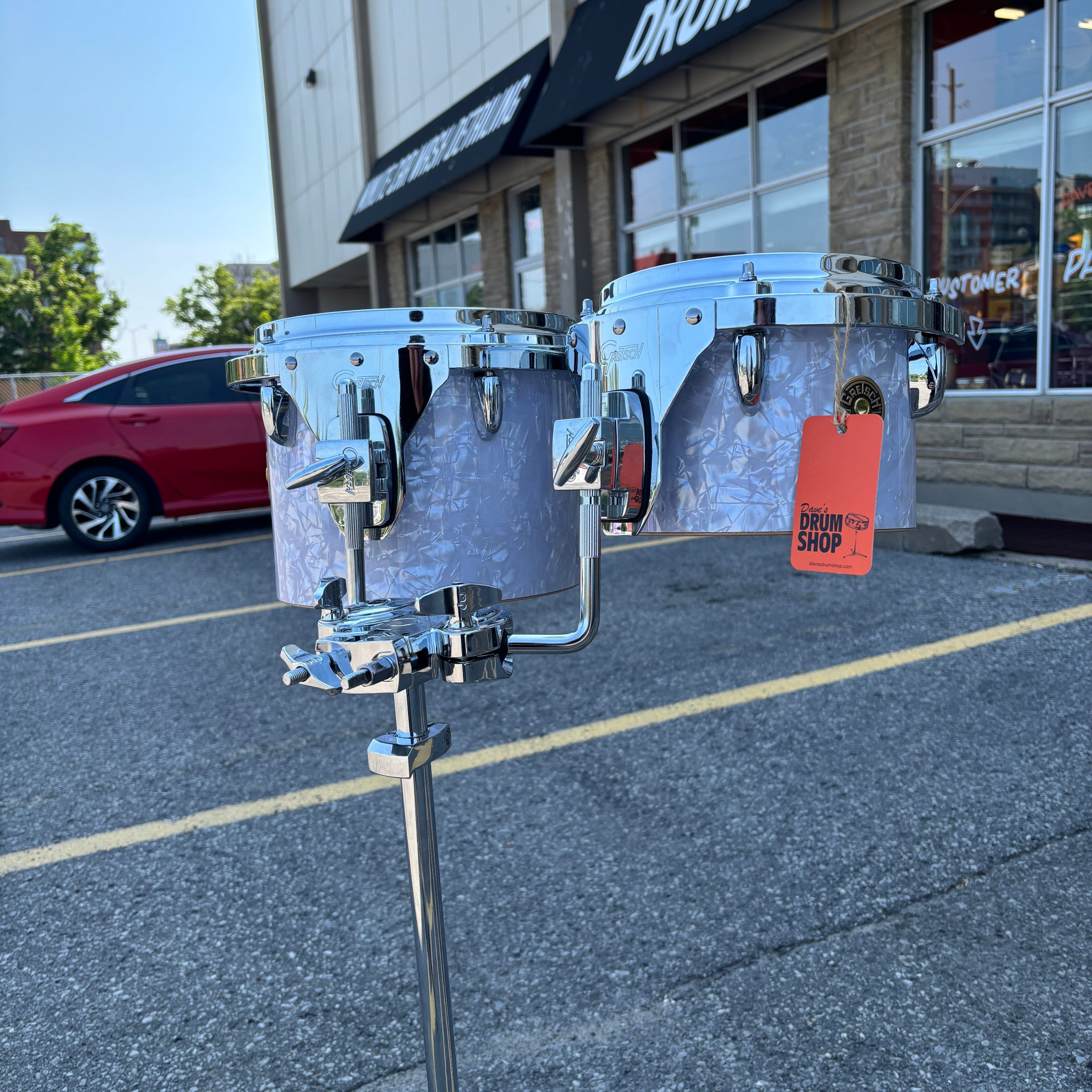 Gretsch USA Custom Concert Toms w/Stand 8" and 10" NEW DRUM KIT GRETSCH