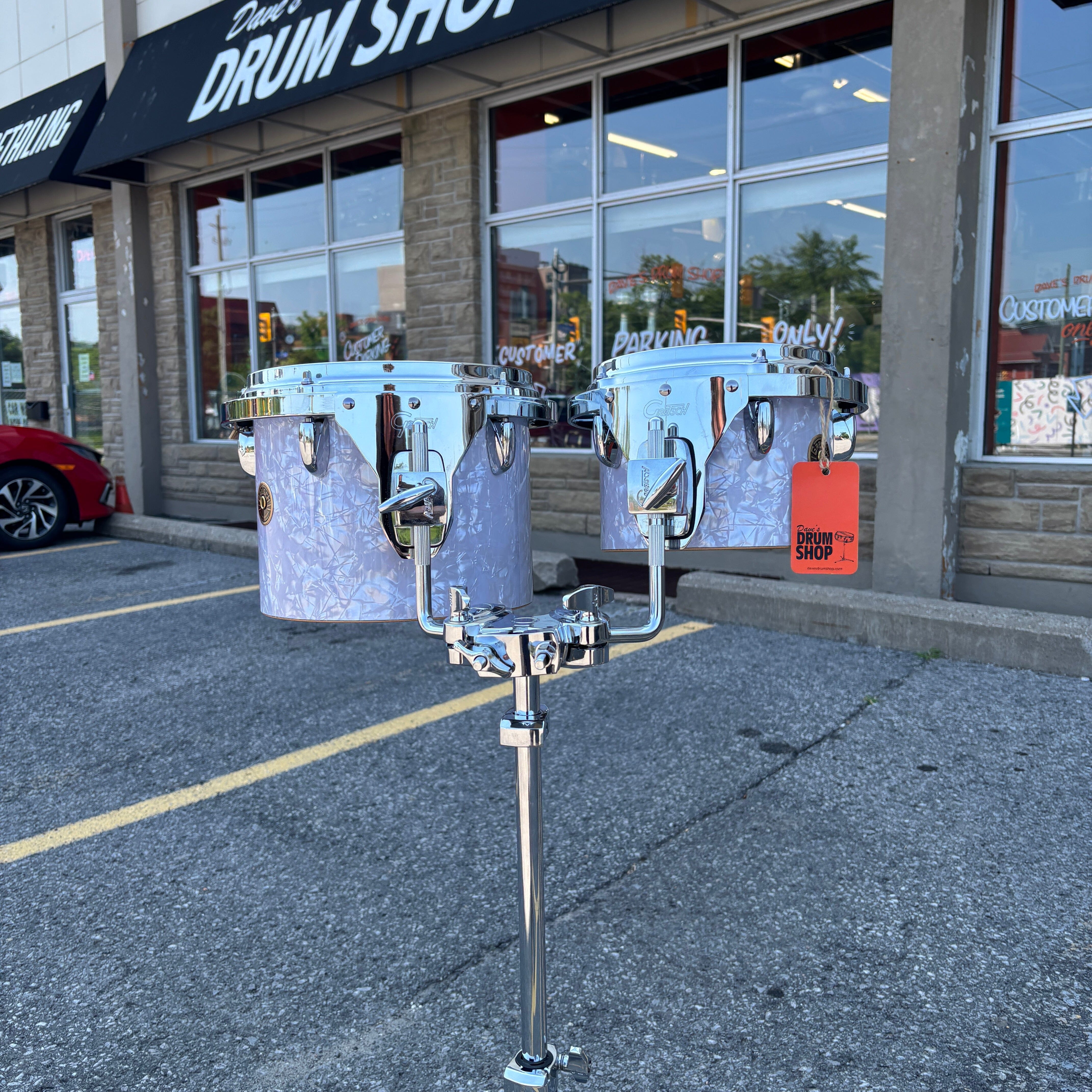 Gretsch USA Custom Concert Toms w/Stand 8" and 10" NEW DRUM KIT GRETSCH