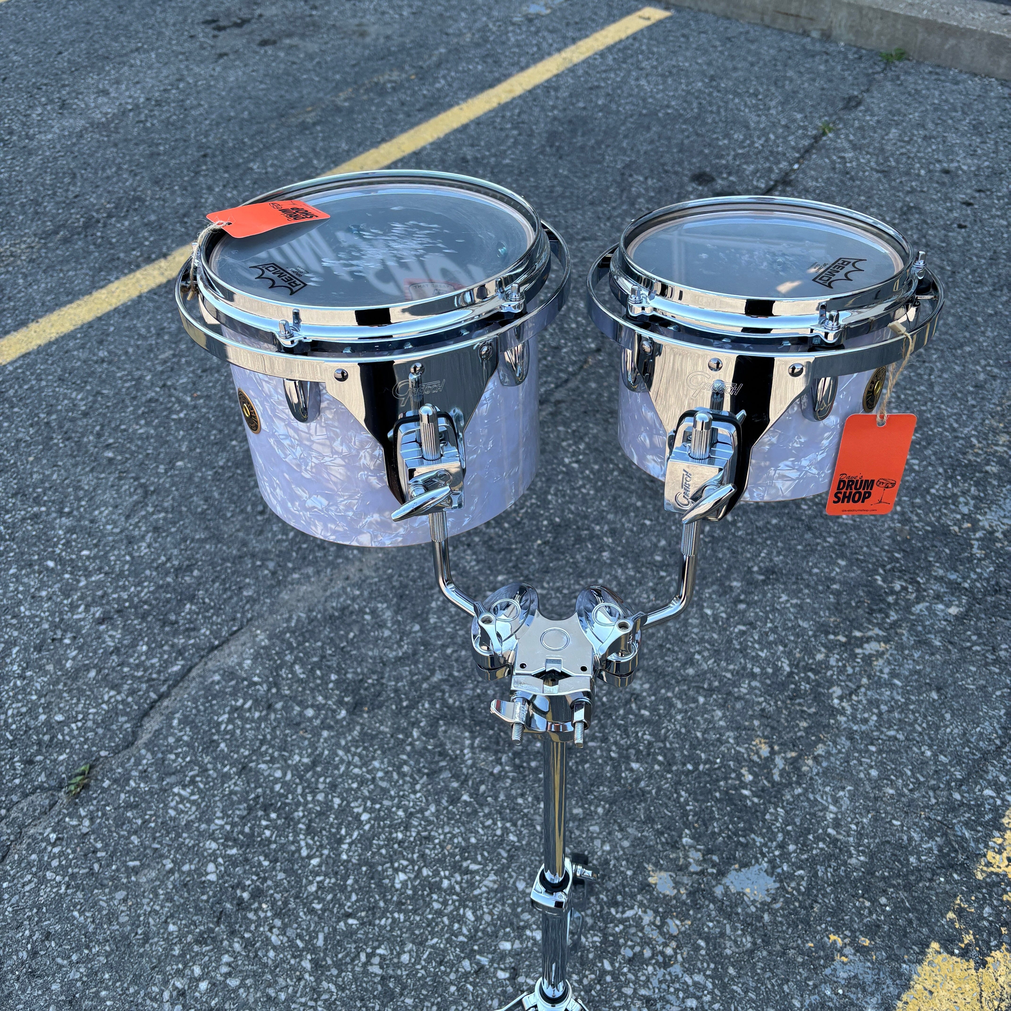 Gretsch USA Custom Concert Toms w/Stand 8" and 10" NEW DRUM KIT GRETSCH