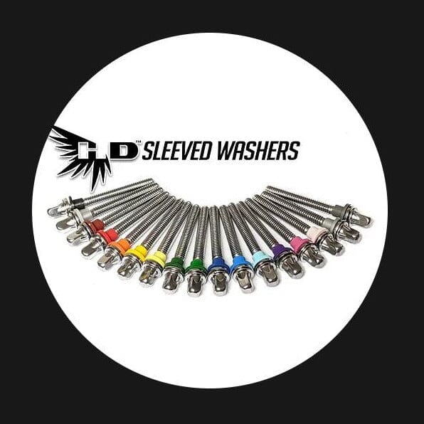 Hendrix Sleeved Washers, 100 pack, Hunter Green (HDSW-100-HG) NEW DRUM ACCESSORIES hendrix