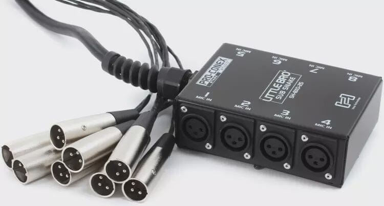 Hosa 8-Channel XLR Box Snake w/ No Returns, 25ft (SH-8X0-25) NEW PA and Rec HOSA